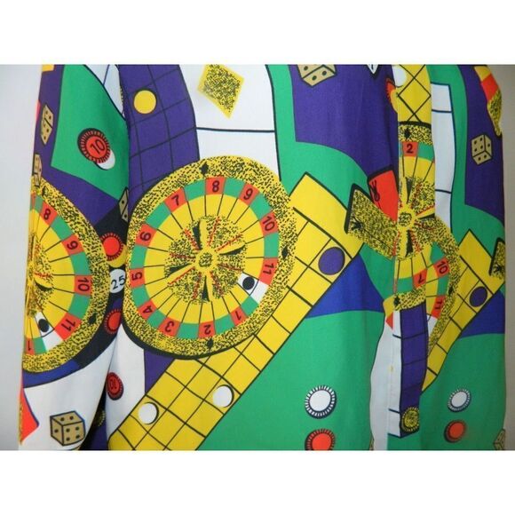 Stylenanda Shirt‎ Casio Gambling Las Vegas Red Green Blouse Size M/L - Picture 4 of 8